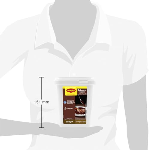 MAGGI Professional Delikatess Sauce zu Braten, vegetarisch, Ergiebigkeit 10L, 1er Pack (1 x 900g GastroBox)