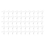 TENDYCOCO イヤリングフック イヤリングワイヤー 50個セット ジュエリー作り用 滑らかな表面のフィッシュフックパーツ パーティーや普段使い