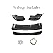 MUNALP 3 Pieces Front Lip for Jeep Grand Cherokee SRT/Srt8 12-16 Add-0n Front Bumper Spoiler Diffuser Splitter ABS Plastic (Glossy Black)