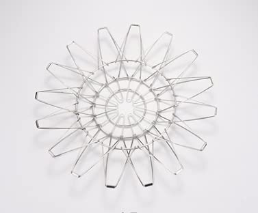 Collapsible Fruit Bowl-Magic Transformable Fruit Basket Rack, With 6 Different Decorative Shapes Fun-Kitchen Stainless Steel Fruit Storage Box Coffee Table Countertop Vegetable Snack Bread