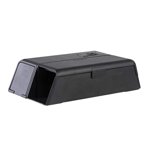 PROTECT HOME Elektronisk musfälla, ren och säker mot möss, effektiv och giftfri musbekämpning, svart