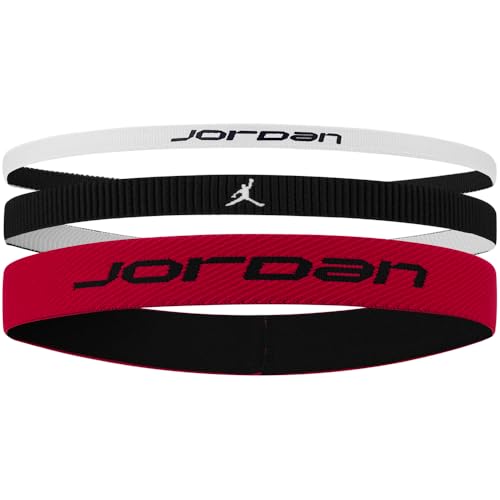 Nike Jordan Elastic Sport M Diadema para Hombre, Rojo/Negro, Talla única