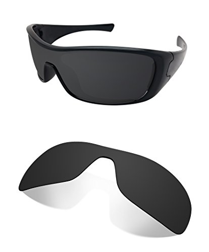 Littlebird4 Polarized Replacement Lenses for Oakley Antix Sunglasses with UV Protection - Dark Black