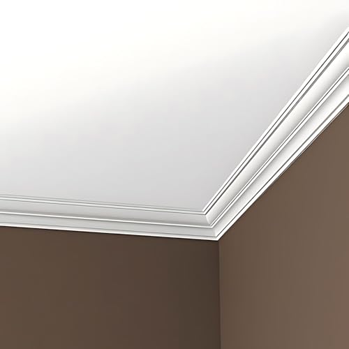 Corniche flexible 150288F Profhome en polyuréthane de 200 cm - 4