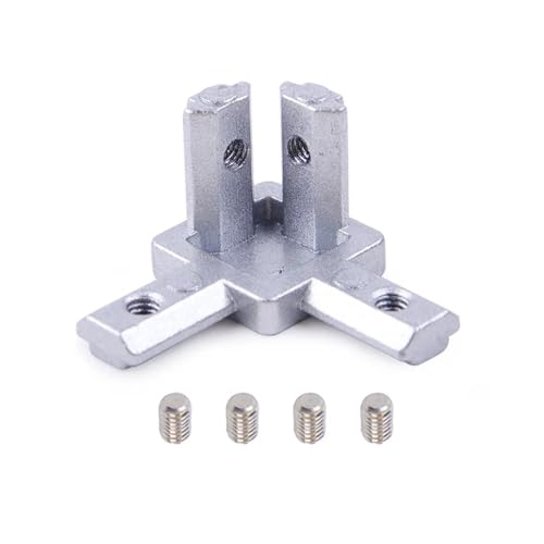Connecteur d'angle caché 4040 en aluminium argenté de type L