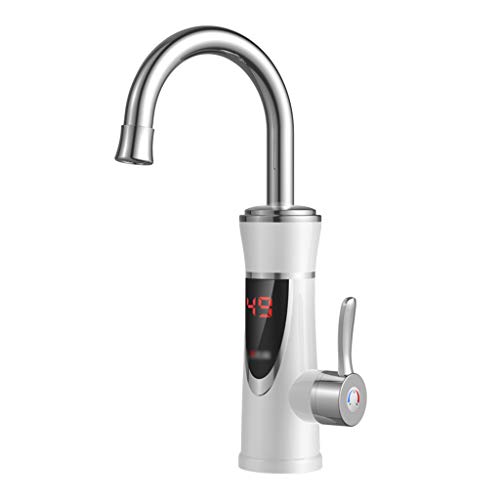 Waschraumarmaturen Elektrische wasserhahn, 220V heißwasserhahn wasserhahn 360 ° drehbaren wasserhahn waschbecken wasserhahn spülbecken heißer und kalter wasserhahn haushalt elektrische einzigen handgr Cover