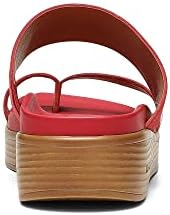 Donald Pliner Women's Farris Distressed Metallic Wedge Sandal, Tomato, 8 | Image 5