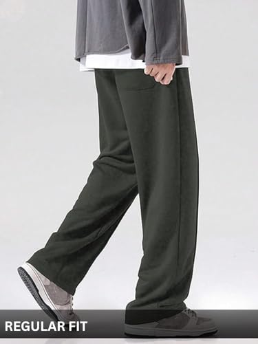 Image of GRECIILOOKS Men's Lycra Cargo Track Pants - Loose Fit Joggers for Men | Korean Style Travel & Lounge Wear with Pockets (Available in Plus Size)