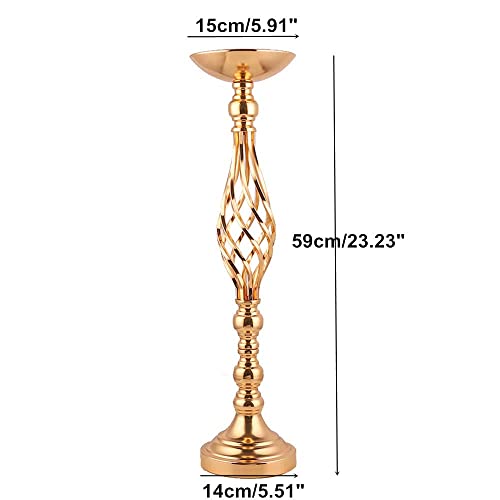 Wedding Centerpieces For Reception Tables, Twist Candleholder Stands, Wedding Flower Arrangement Vases, Metal Centerpieces For Wedding Road-Leading Home Decor #TOP4