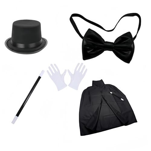 Proumhang 5 piezas de disfraz de mago para niños y niñas con