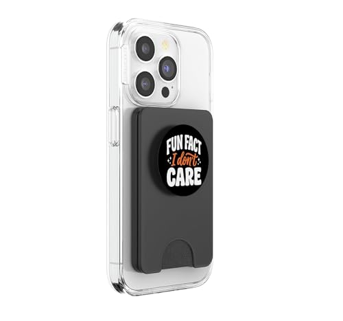 PopSockets PopWallet pour MagSafe Fun Fact I Don't Care - 4
