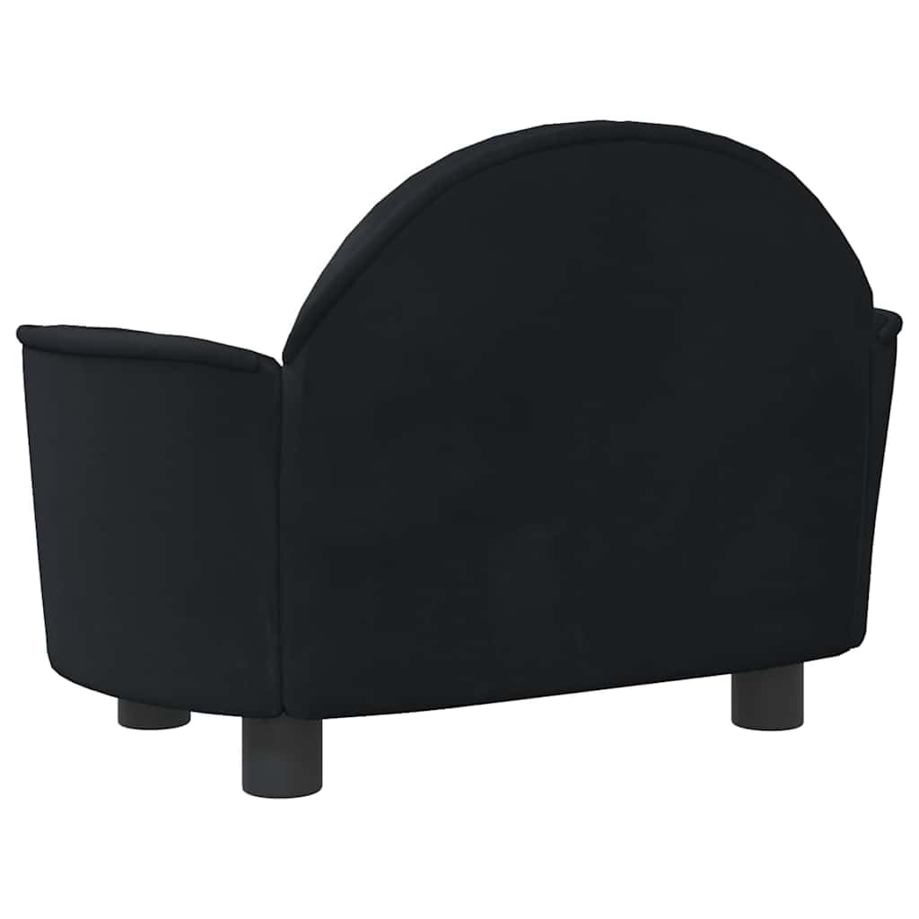 Cuccia per cani in velluto con memory foam, cuscino antiscivolo e rivestimento sfoderabile, protegge le articolazioni, per cuccioli, anziani e esterni, colore: nero, 66 x 40 x 45 cm