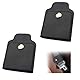 Auto Sicherheitsgurt Versteller, 2 PCS Premium PU Leder Sicherheitsgurt Clip für Fahrzeug Automobile Komfort Universal Schulter Nackenriemen Positionierer für Erwachsene (Schwarz-Snap-Typ)