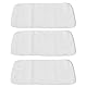 banapoy Baumwollflanell 3pcs, 4 Lagen ungebleichte Bio-Baumwolle für Rizinusöl-Pack, Wiederverwendbare Rizinusöl-Pads für Wärmekompressen, Rizinusöl Baumwollflanell für den Unterleib