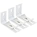 VILLCASE 3 pcs Vertical Blind L Bracket Vertical Blind Bracket Clips 3 inch Length for Vertical Blinds with Headrail Width 1-1/2(38mm) Bracket Clips Outside Mounting