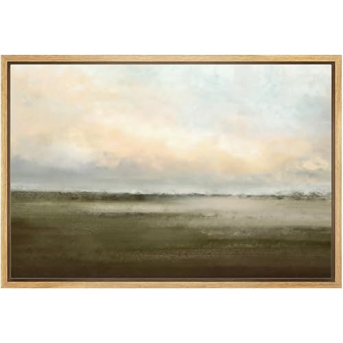 Wood Framed Canvas Print, 24x36, Natural