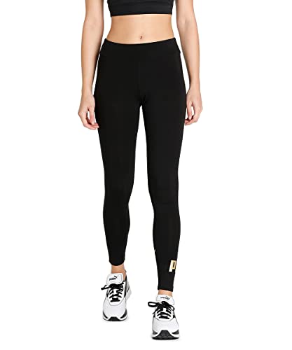 PUMA PUMHB|#Puma Ess Logo Leggings, Leggins Women's, Puma Black, M