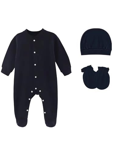 Jhaoyu Neugeborenes Mädchen Jungen Langarm Baumwolle Strampler...