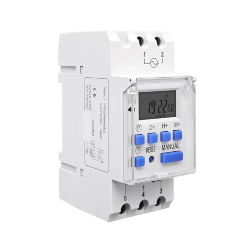 Minuterie programmable numérique sur rail DIN 16A 220V - 3