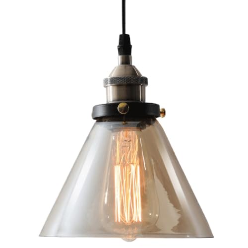 Lustre style rétro nordique en verre pour illuminer votre bureau et vos soirées