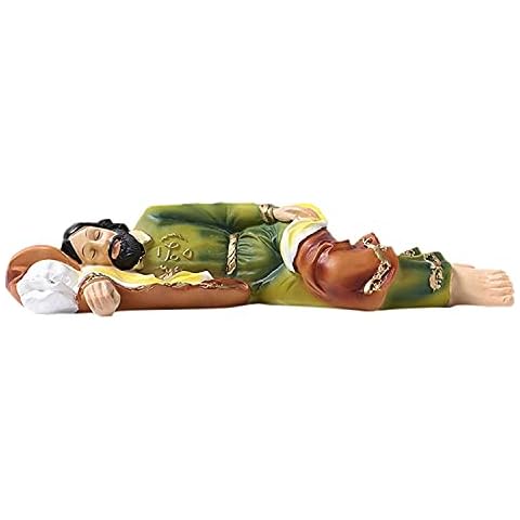 Sleeping St Joseph Statue, Catholic Religious Saint Joseph Resin Figurine for Car Home Office Decoration Cover