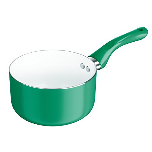 TV Unser Original 09716 Bratmaxx Pentola in Ceramica, 16 cm, in Alluminio, 16 x 16 x 9 cm, Verde Smeraldo