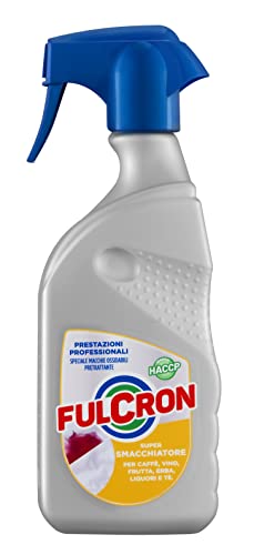 FULCRON Super Smacchiatore Macchie Ossidabili 450 ml, Detergente Biancheria Pretrattante ad Azione Rapida, Elimina Macchie Ossidabili, Grigiore e Ingiallimento, Ripristina Colore Originale