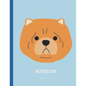 Grumpy Chow Chow Compostion Notebook (Softback, 8.5″ x 11″): College Ruled, 200pgs (Blue)