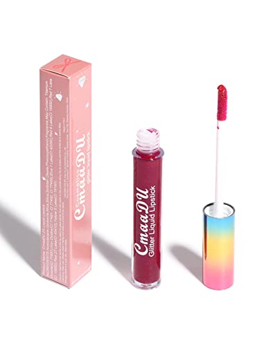 Faeyli 6-Color Diamond Glitter Matte Lipstick, Waterproof Lasting Metallic Liquid Lip Gloss For Women(04) #TOP4