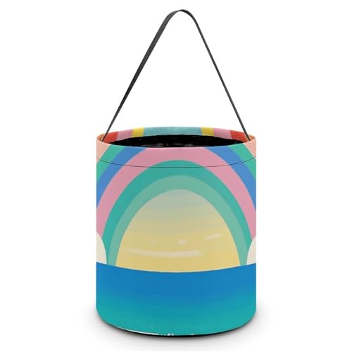Sac fourre-tout Halloween réutilisable et compact pour bonbons