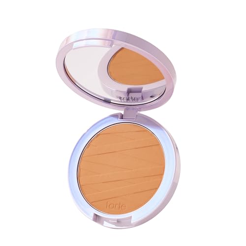 Image of tarte face tape pressed powder - Medium-Coverage Waterproof Powder with Hyaluronic Acid, Snow Mushroom & Peptides to Smooth & Set Makeup, Lightweight, Vegan & Cruelty Free