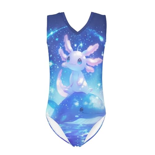 Image of Girls Swimsuits Size 3-14 Kids Summer Sleeveless One Piece Bathing Suit Beach V-Neck