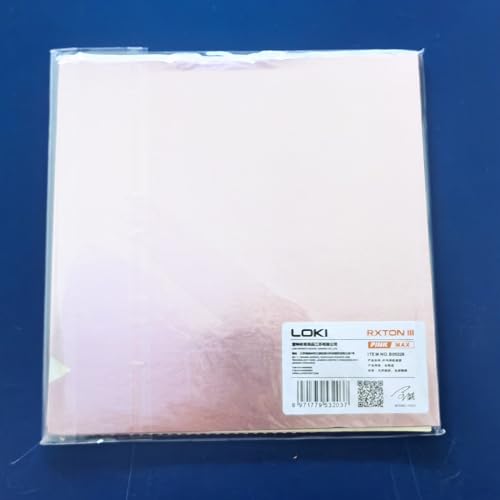 Ppbigu Borracha de tênis de mesa Loki rosa e azul RXTON 3, borracha colorida aprovada pela ITTF para