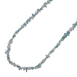 Aquamarin und Kunzit Splitter Kette