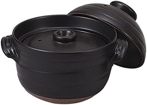 せともの本舗 Set of 10 Rice Pot, Shin Daikoku Rice Pot (4 Cups), 10.8 x 8.9 x 8.3 inches (27.5 x 22.5 x 21 cm), Direct Fire, Restaurant, Commercial Use, Tableware