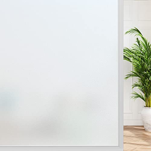 rabbitgoo Film Fenetre Anti Regard, Film Occultant Fenêtre 60x199.5cm, Film Electrostatique Vitre Bon Intimité, Film Opaque pour Vitre Anti UV Dépoli pour Bureau...