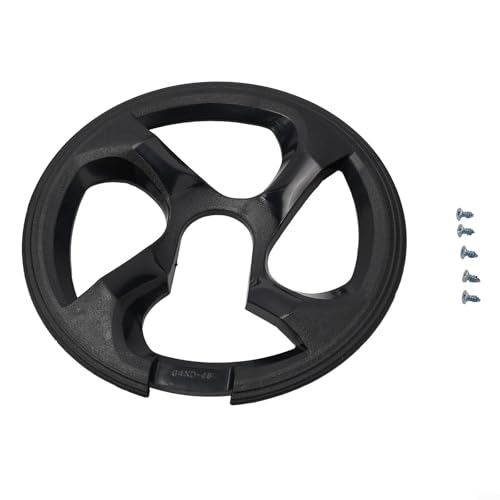 Bike Chain Guard Cover 48T 4 Holes Bicycle Chainring Protector Wheel Cover Guard Chain Ring Protection Cycling Component Parts With 4.7 Inch Mounting Distance(G4XD-48)