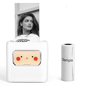 Memoking M02E Mini-printer, bluetooth, draagbare thermische fotoprinter, met multifunctionele app, stickerprinter voor…