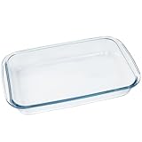 Small Glass Baking Dish for Oven, 1.6L Casserole Dishes for...