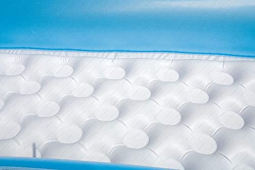 Image of Inflatable Kids Bathtub Pool with Air Pump, Rectangular Portable Tub, 90 Liter Capacity, Cushioned Base Design