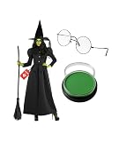 Morph Disfraz Bruja Mujer, Disfraces Halloween Brujas, Traje de Bruja Malvada, Disfraz Halloween para Mujer, S