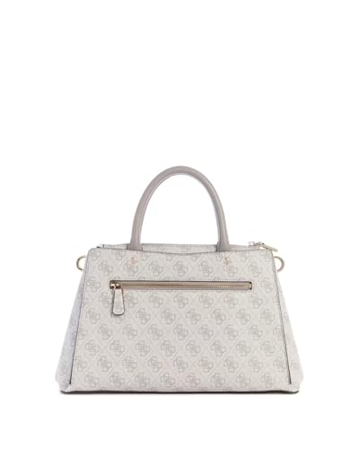 GUESS Zamira Luxury Satchel, Dark Taupe Logo4