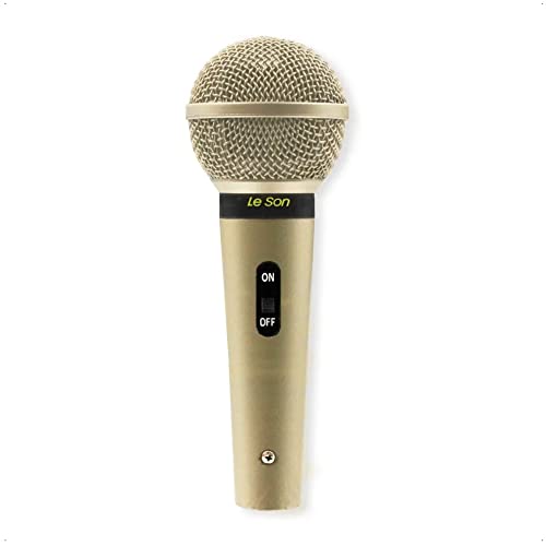Microfone Profissional Com Fio Cardióide Champanhe, Leson, Sm58 P4, Natural