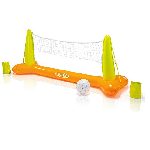 Intex Pool Volleyball Game Set 56508NP, Quadrato, Arancione/Verde, da 6 anni a 99 anni