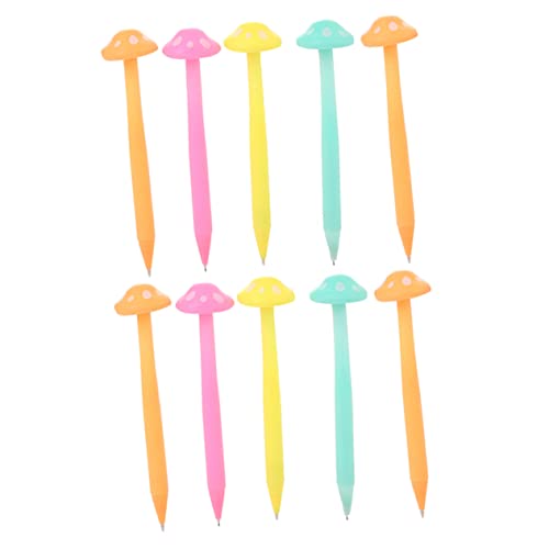 NUOBESTY Juego De 10 Lápices Creativos De Hongo Animado Material Escolar Divertido Papelería Encantadora