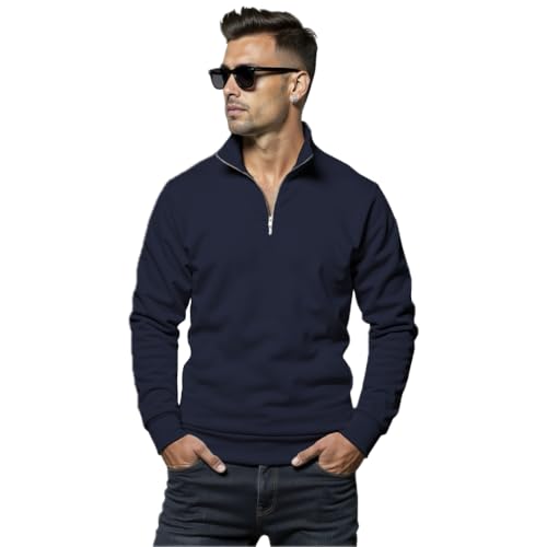 Image of FASHION AND YOUTH Premium Stylish Half Zipper Sweatshirt