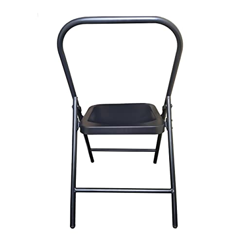 Streetup India® Iyengar Yoga Chair (Backless) Meditation Chair for Yoga (Iron, Black)