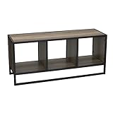 Household Essentials Ashwood Storage Shelf Coffee Table,