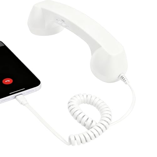 Auriculares para teléfono móvil vintage retro Type-C para usar en casa y oficina