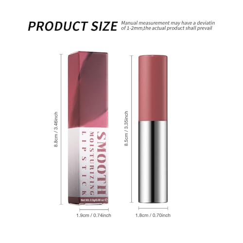 Image of Burnt Coral Matte Lipstick Crayon - Waterproof Long Lasting Lip Liner Pencil, High Pigment Creamy Velvet Lipstick, Non-Drying Lip Color for Women, 05#